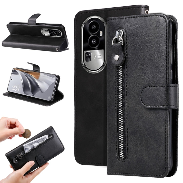Fashion Calf Texture Zipper Leather Phone Case