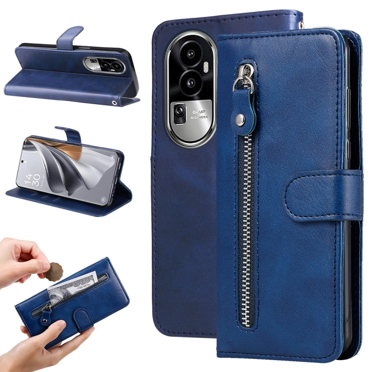 Fashion Calf Texture Zipper Leather Phone Case