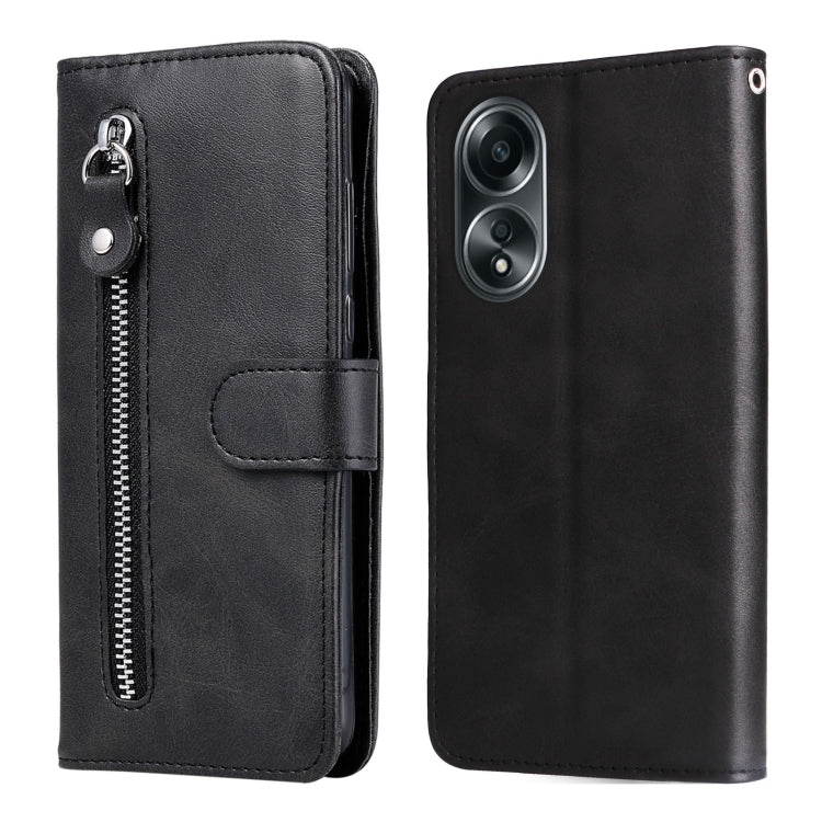 Fashion Calf Texture Zipper Leather Phone Case
