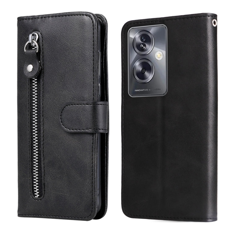 Fashion Calf Texture Zipper Leather Phone Case