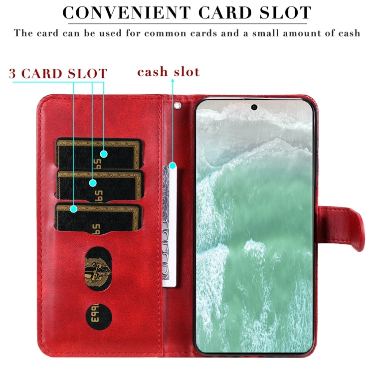 Fashion Calf Texture Zipper Leather Phone Case