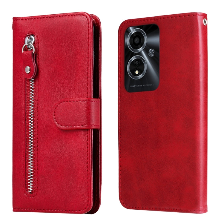 Fashion Calf Texture Zipper Leather Phone Case