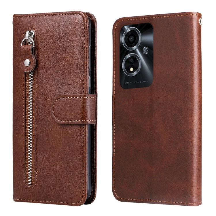 Fashion Calf Texture Zipper Leather Phone Case