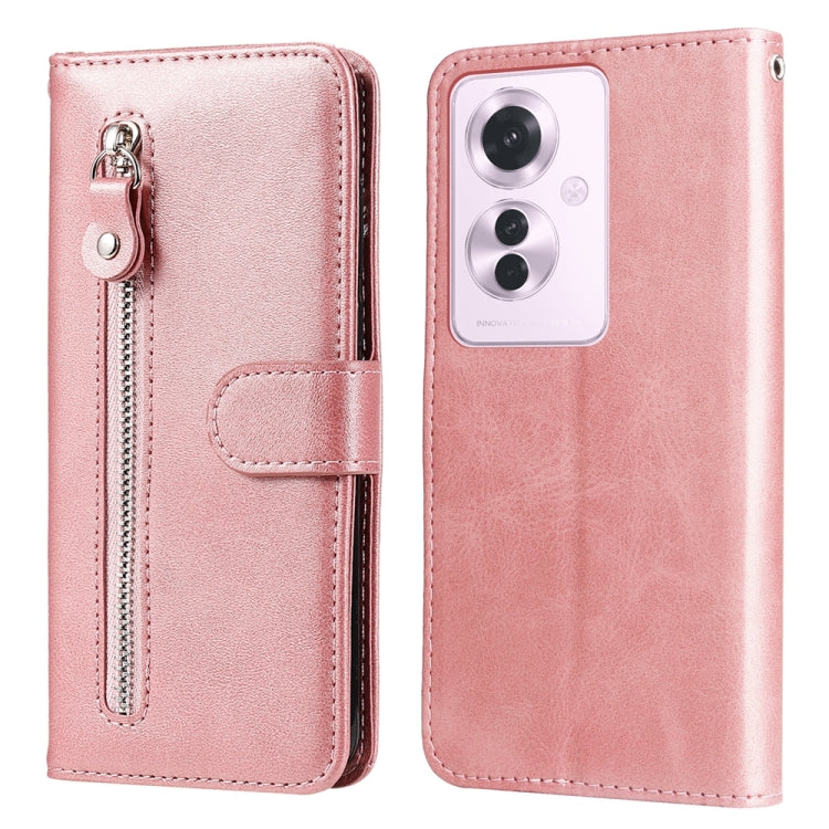 Fashion Calf Texture Zipper Leather Phone Case, For OPPO Reno12 5G Global, For OPPO K12x, For OPPO A60 4G Global, For OPPO K12, For OPPO A3 Pro 5G, For OPPO Reno11 F Global / F25 Pro Global, For OPPO Reno11 5G Global, For OPPO A59 5G / A2m             ...