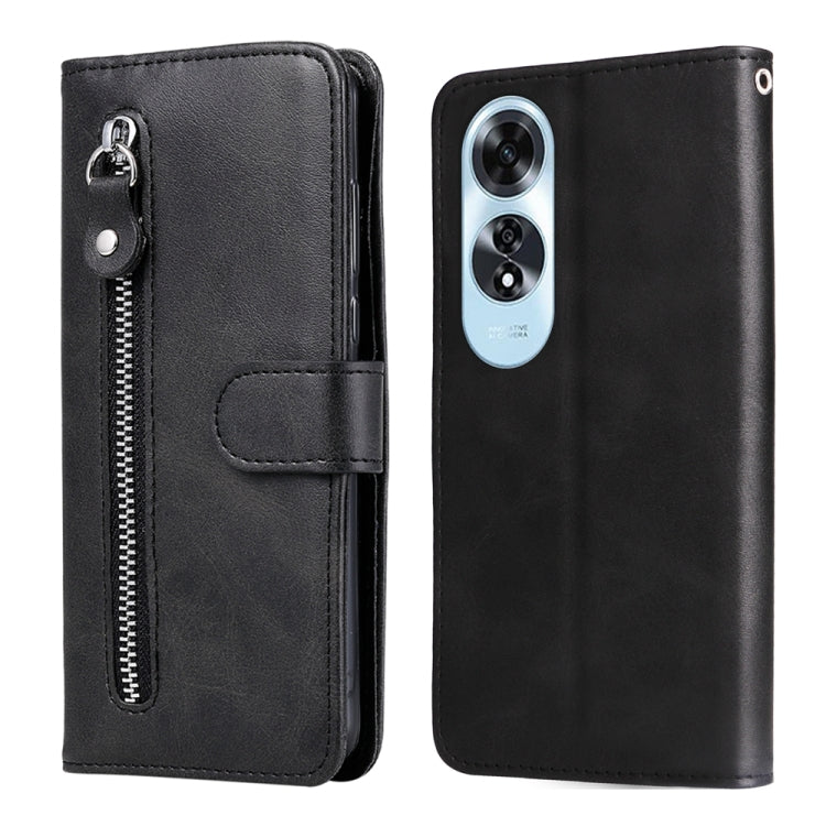 Fashion Calf Texture Zipper Leather Phone Case, For OPPO Reno12 5G Global, For OPPO K12x, For OPPO A60 4G Global, For OPPO K12, For OPPO A3 Pro 5G, For OPPO Reno11 F Global / F25 Pro Global, For OPPO Reno11 5G Global, For OPPO A59 5G / A2m             ...