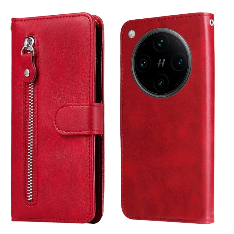 Fashion Calf Texture Zipper Leather Phone Case