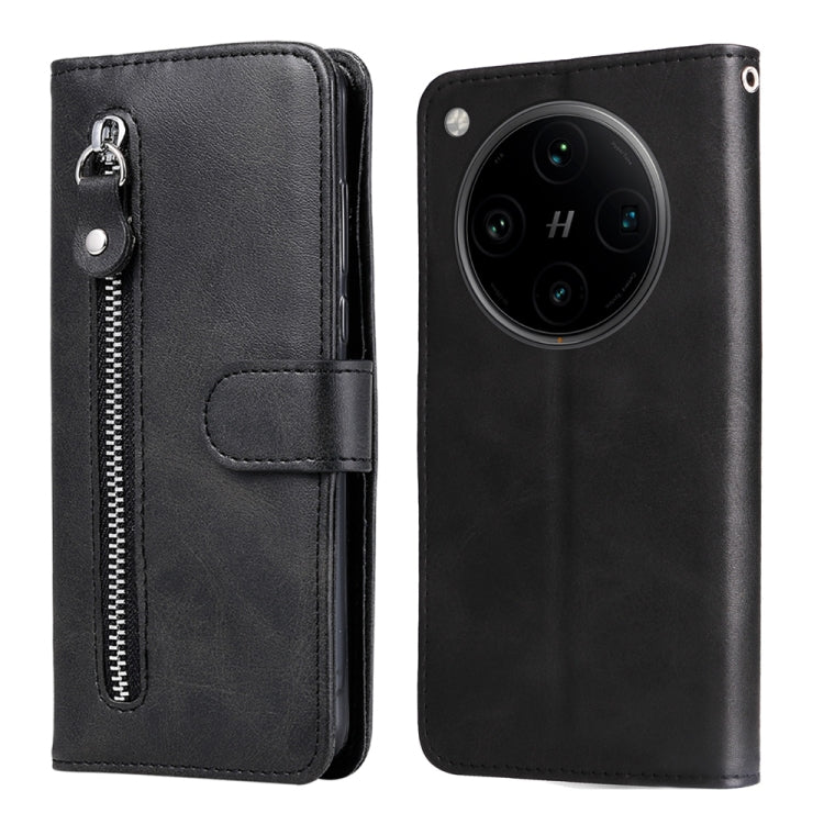 Fashion Calf Texture Zipper Leather Phone Case
