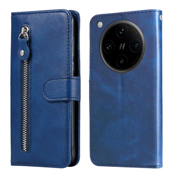 Fashion Calf Texture Zipper Leather Phone Case
