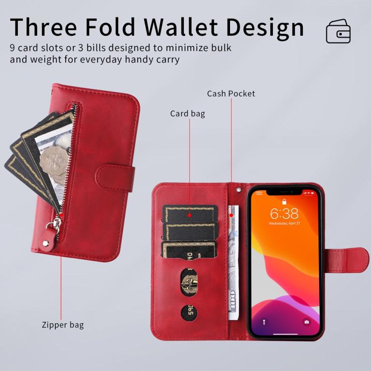 Fashion Calf Texture Zipper Leather Phone Case, For OPPO Reno13 Pro / Reno14 Pro Global, For OPPO F29 5G Global, For OPPO A5 Pro 5G Global, For OPPO Reno13 F 4G / 5G, For OPPO A5 Pro China, For OPPO Find X8, For OPPO Reno12 F 4G                        ...