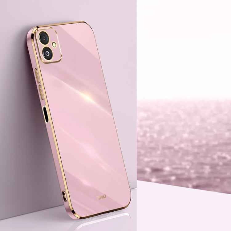XINLI Straight Edge 6D Electroplate TPU Phone Case, For Samsung Galaxy F14 5G, For Samsung Galaxy M14 5G, For Samsung Galaxy A04e 4G