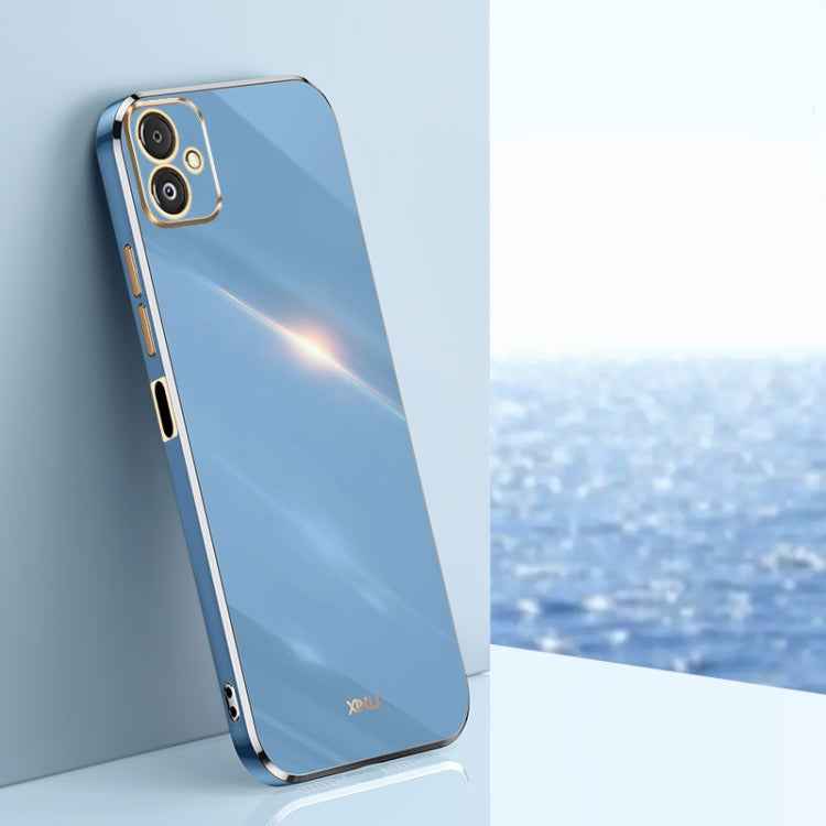 XINLI Straight Edge 6D Electroplate TPU Phone Case, For Samsung Galaxy F14 5G, For Samsung Galaxy M14 5G, For Samsung Galaxy A04e 4G