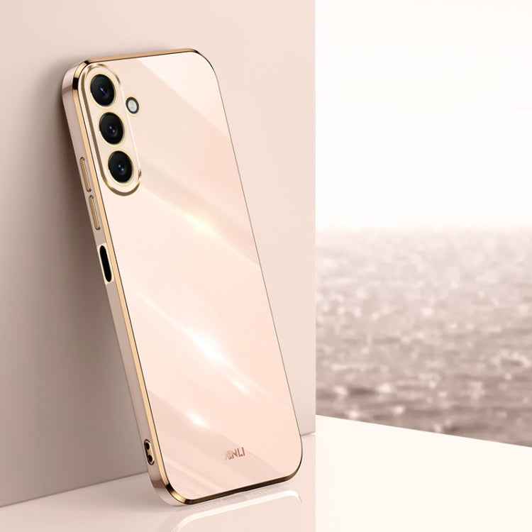 XINLI Straight Edge 6D Electroplate TPU Phone Case, For Samsung Galaxy A05, For Samsung Galaxy A05s, For Samsung Galaxy M34 5G, For Samsung Galaxy A25 5G, For Samsung Galaxy S23 FE 5G, For Samsung Galaxy M54 5G