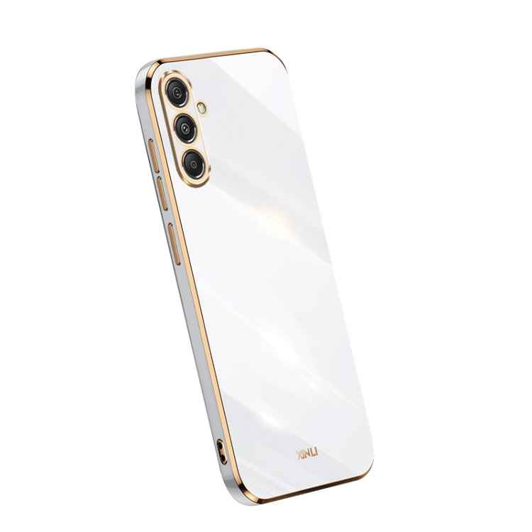 XINLI Straight Edge 6D Electroplate TPU Phone Case, For Samsung Galaxy A05, For Samsung Galaxy A05s, For Samsung Galaxy M34 5G, For Samsung Galaxy A25 5G, For Samsung Galaxy S23 FE 5G, For Samsung Galaxy M54 5G