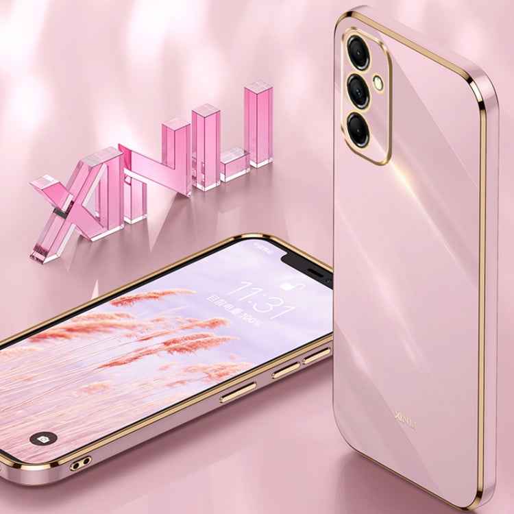 XINLI Straight Edge 6D Electroplate TPU Phone Case, For Samsung Galaxy A55, For Samsung Galaxy A35 5G, For Samsung Galaxy S24 Ultra 5G, For Samsung Galaxy S24+ 5G, For Samsung Galaxy S24 5G, For Samsung Galaxy A15