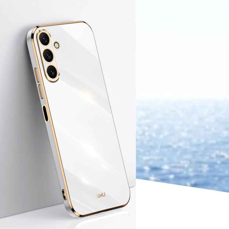 XINLI Straight Edge 6D Electroplate TPU Phone Case, For Samsung Galaxy A05, For Samsung Galaxy A05s, For Samsung Galaxy M34 5G, For Samsung Galaxy A25 5G, For Samsung Galaxy S23 FE 5G, For Samsung Galaxy M54 5G