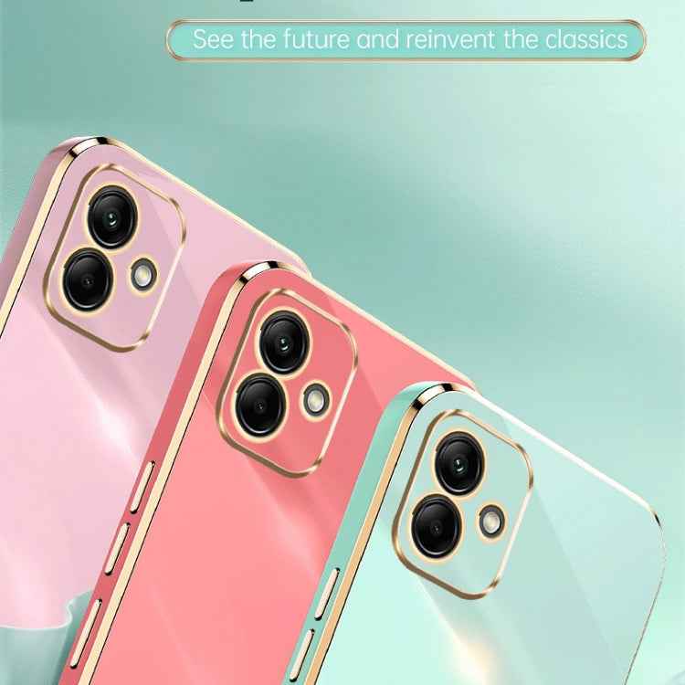 XINLI Straight Edge 6D Electroplate TPU Phone Case with Ring Holder, For Samsung Galaxy A05, For Samsung Galaxy A05s, For Samsung Galaxy M34 5G, For Samsung Galaxy A25 5G, For Samsung Galaxy S23 FE 5G, For Samsung Galaxy M54 5G