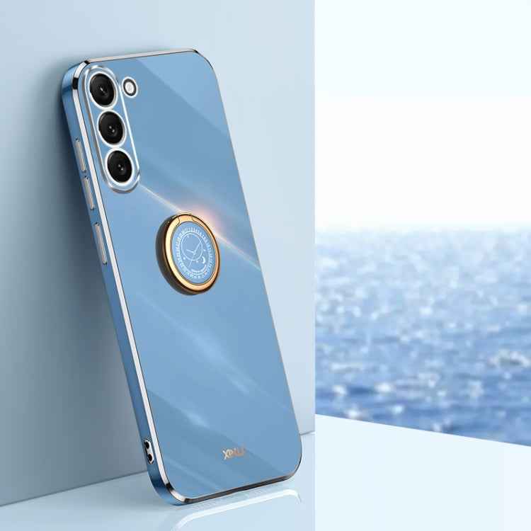 XINLI Straight Edge 6D Electroplate TPU Phone Case with Ring Holder, For Samsung Galaxy A15, For Samsung Galaxy A55, For Samsung Galaxy A35 5G, For Samsung Galaxy S24 Ultra 5G, For Samsung Galaxy S24+ 5G, For Samsung Galaxy S24 5G