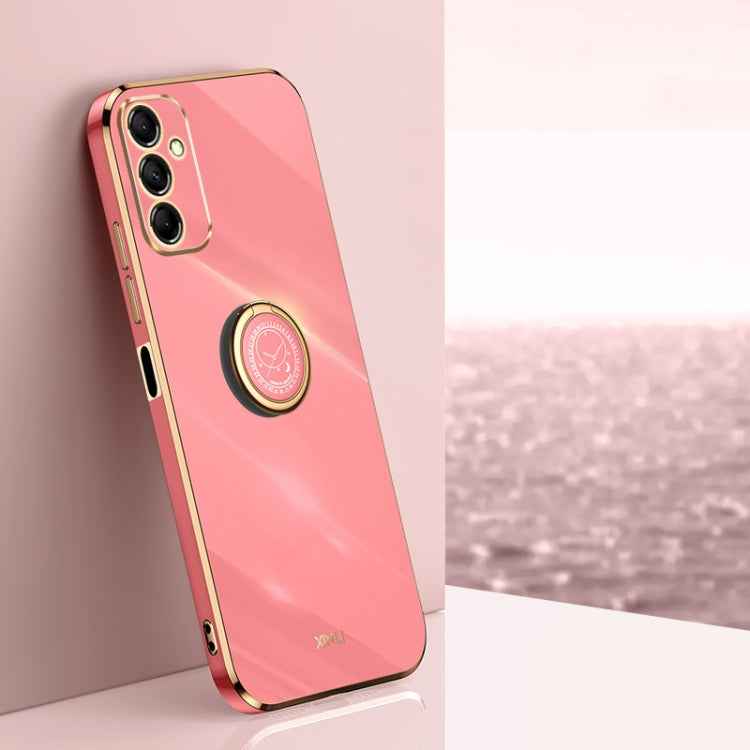 XINLI Straight Edge 6D Electroplate TPU Phone Case with Ring Holder, For Samsung Galaxy A15, For Samsung Galaxy A55, For Samsung Galaxy A35 5G, For Samsung Galaxy S24 Ultra 5G, For Samsung Galaxy S24+ 5G, For Samsung Galaxy S24 5G