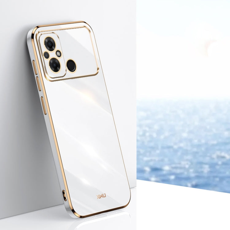 XINLI Straight Edge 6D Electroplate TPU Phone Case, For Xiaomi Redmi Note 12 Pro 4G, For Xiaomi Redmi Note 12 Turbo, For Xiaomi Civi 3 5G, For Xiaomi Poco C55 4G, For Xiaomi Redmi Note 12 5G Global