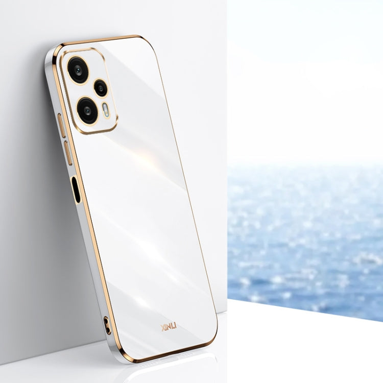 XINLI Straight Edge 6D Electroplate TPU Phone Case, For Xiaomi Redmi Note 12 Pro 4G, For Xiaomi Redmi Note 12 Turbo, For Xiaomi Civi 3 5G, For Xiaomi Poco C55 4G, For Xiaomi Redmi Note 12 5G Global