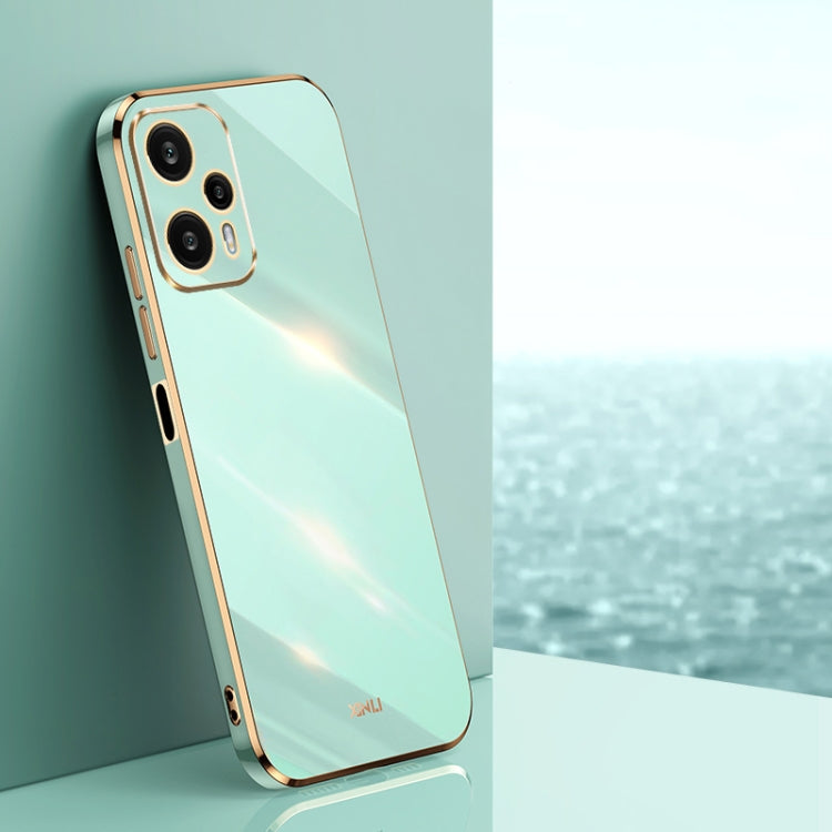 XINLI Straight Edge 6D Electroplate TPU Phone Case, For Xiaomi Redmi Note 12 Pro 4G, For Xiaomi Redmi Note 12 Turbo, For Xiaomi Civi 3 5G, For Xiaomi Poco C55 4G, For Xiaomi Redmi Note 12 5G Global