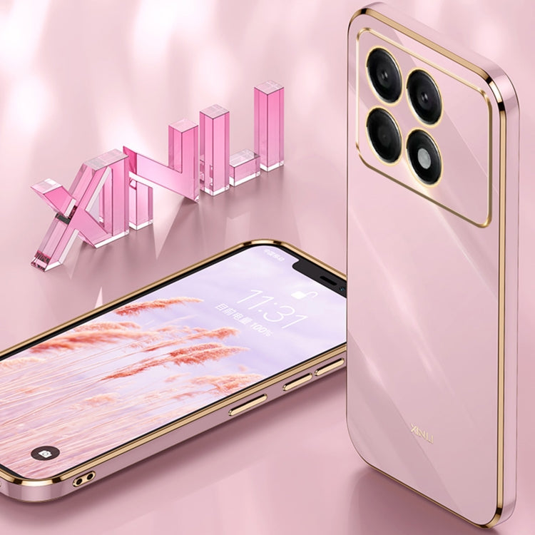 XINLI Straight Edge 6D Electroplate TPU Phone Case, For Xiaomi Redmi K70E, For Xiaomi 14 Pro, For Xiaomi 14, For Xiaomi Redmi Note 13 5G, For Xiaomi Redmi 13C 4G, For Xiaomi Redmi Note 13 Pro+