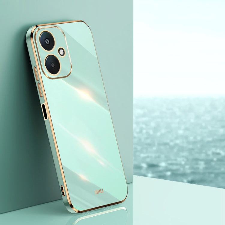 XINLI Straight Edge 6D Electroplate TPU Phone Case, For Redmi Note 14 4G 163.25mm, For Redmi Note 14 5G Global, For Redmi 14 4G, For Xiaomi Redmi Note 13 Pro 4G, For Xiaomi Redmi Note 13 4G, For Xiaomi Redmi 13C 5G