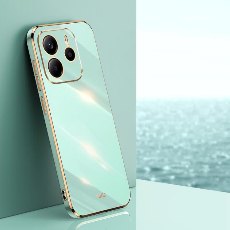 XINLI Straight Edge 6D Electroplate TPU Phone Case, For Redmi Note 14 4G 163.25mm, For Redmi Note 14 5G Global, For Redmi 14 4G, For Xiaomi Redmi Note 13 Pro 4G, For Xiaomi Redmi Note 13 4G, For Xiaomi Redmi 13C 5G