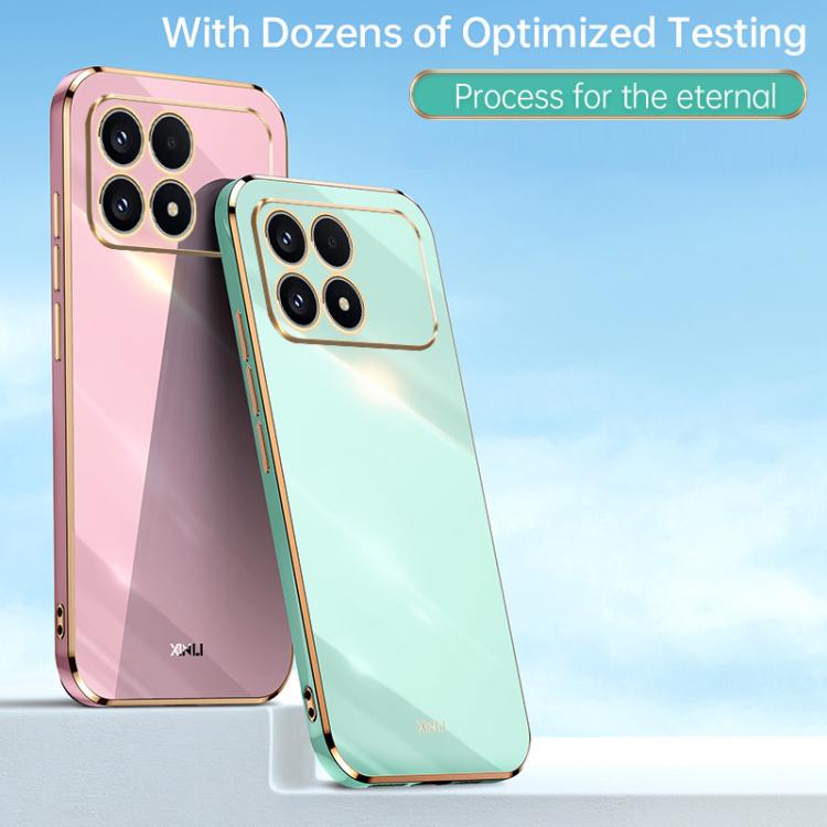 XINLI Straight Edge 6D Electroplate TPU Phone Case, For Redmi K90 / Poco F8 Pro, For Redmi 15 5G Global / 4G SEA 169.5, For Redmi 15 5G / 4G EU 171mm, For Redmi A5 4G 171.7mm / Poco C71, For Redmi Turbo 4 Pro, For Redmi Note 14 Pro 4G Global