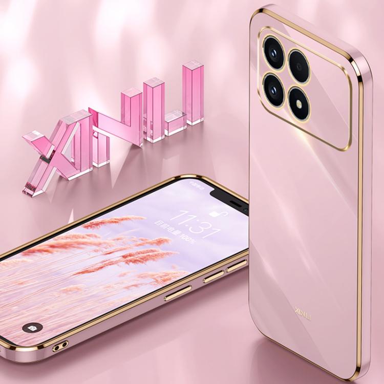 XINLI Straight Edge 6D Electroplate TPU Phone Case, For Redmi K90 / Poco F8 Pro, For Redmi 15 5G Global / 4G SEA 169.5, For Redmi 15 5G / 4G EU 171mm, For Redmi A5 4G 171.7mm / Poco C71, For Redmi Turbo 4 Pro, For Redmi Note 14 Pro 4G Global
