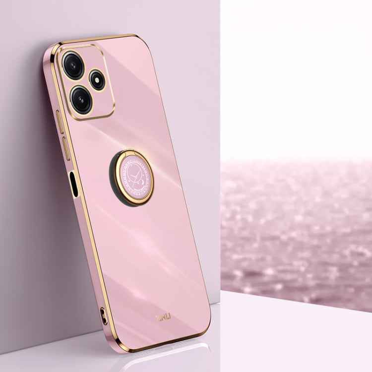 XINLI Straight Edge 6D Electroplate TPU Phone Case with Ring Holder, For Xiaomi Redmi Note 12R, For Xiaomi Redmi K70, For Xiaomi Redmi 12 4G, For Xiaomi Redmi Note 12S 4G, For Xiaomi Redmi Note 12 Pro 4G, For Xiaomi Redmi Note 12 Turbo