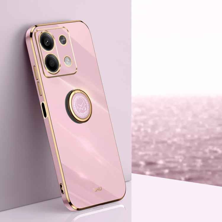 XINLI Straight Edge 6D Electroplate TPU Phone Case with Ring Holder, For Xiaomi 14, For Xiaomi Redmi Note 13 5G, For Xiaomi Redmi 13C 4G, For Xiaomi Redmi Note 13 Pro+, For Xiaomi Redmi Note 13 Pro, For Xiaomi Redmi K60 Ultra / Mi 13T