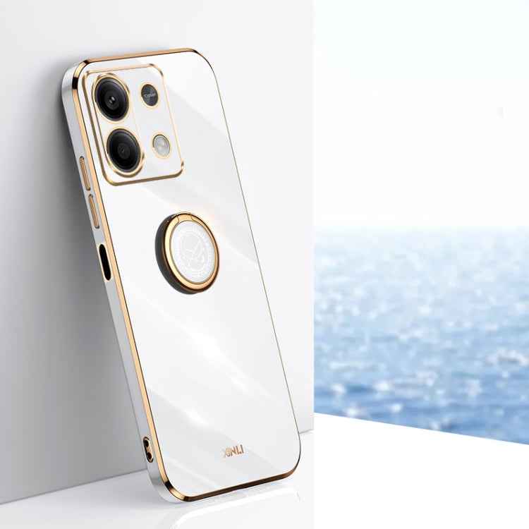 XINLI Straight Edge 6D Electroplate TPU Phone Case with Ring Holder, For Xiaomi 14, For Xiaomi Redmi Note 13 5G, For Xiaomi Redmi 13C 4G, For Xiaomi Redmi Note 13 Pro+, For Xiaomi Redmi Note 13 Pro, For Xiaomi Redmi K60 Ultra / Mi 13T