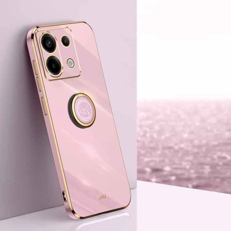 XINLI Straight Edge 6D Electroplate TPU Phone Case with Ring Holder, For Xiaomi 14, For Xiaomi Redmi Note 13 5G, For Xiaomi Redmi 13C 4G, For Xiaomi Redmi Note 13 Pro+, For Xiaomi Redmi Note 13 Pro, For Xiaomi Redmi K60 Ultra / Mi 13T