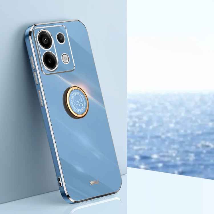 XINLI Straight Edge 6D Electroplate TPU Phone Case with Ring Holder, For Xiaomi 14, For Xiaomi Redmi Note 13 5G, For Xiaomi Redmi 13C 4G, For Xiaomi Redmi Note 13 Pro+, For Xiaomi Redmi Note 13 Pro, For Xiaomi Redmi K60 Ultra / Mi 13T