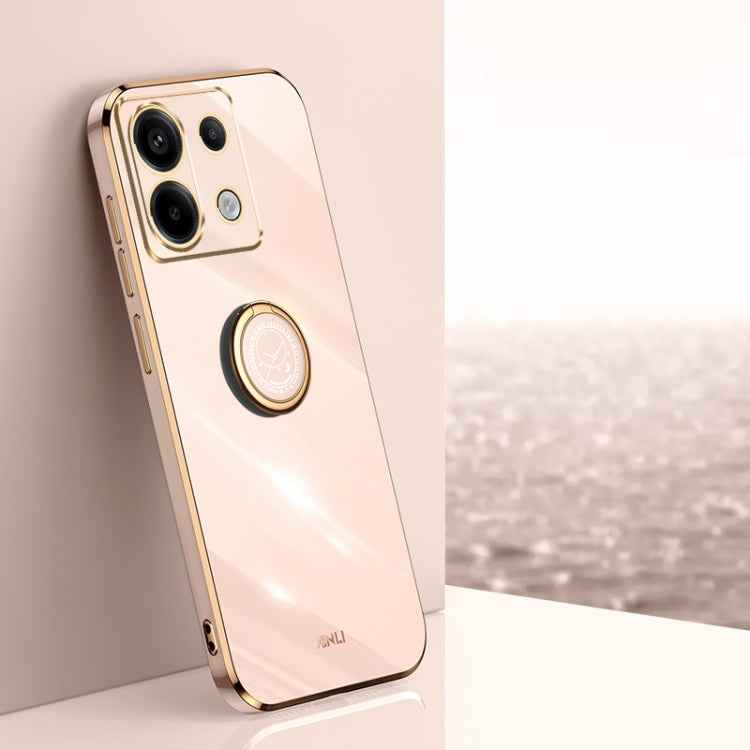 XINLI Straight Edge 6D Electroplate TPU Phone Case with Ring Holder, For Xiaomi 14, For Xiaomi Redmi Note 13 5G, For Xiaomi Redmi 13C 4G, For Xiaomi Redmi Note 13 Pro+, For Xiaomi Redmi Note 13 Pro, For Xiaomi Redmi K60 Ultra / Mi 13T