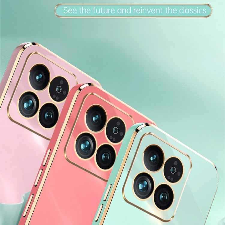 XINLI Straight Edge 6D Electroplate TPU Phone Case with Ring Holder, For Xiaomi 14, For Xiaomi Redmi Note 13 5G, For Xiaomi Redmi 13C 4G, For Xiaomi Redmi Note 13 Pro+, For Xiaomi Redmi Note 13 Pro, For Xiaomi Redmi K60 Ultra / Mi 13T
