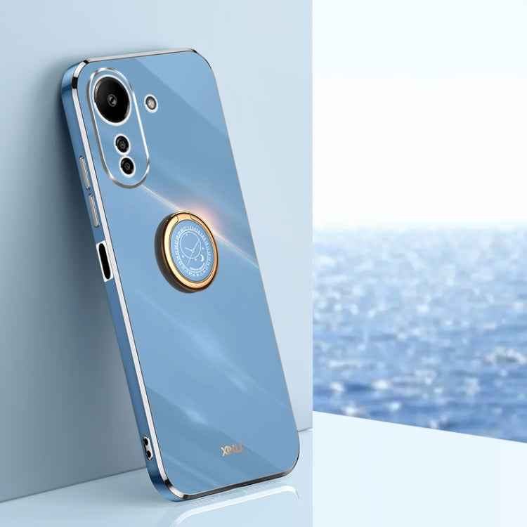 XINLI Straight Edge 6D Electroplate TPU Phone Case with Ring Holder, For Xiaomi 14, For Xiaomi Redmi Note 13 5G, For Xiaomi Redmi 13C 4G, For Xiaomi Redmi Note 13 Pro+, For Xiaomi Redmi Note 13 Pro, For Xiaomi Redmi K60 Ultra / Mi 13T