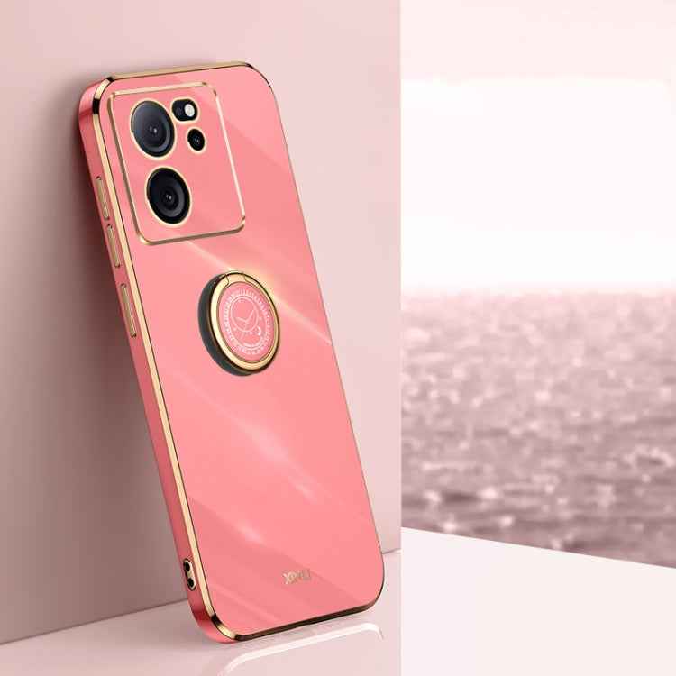XINLI Straight Edge 6D Electroplate TPU Phone Case with Ring Holder, For Xiaomi 14, For Xiaomi Redmi Note 13 5G, For Xiaomi Redmi 13C 4G, For Xiaomi Redmi Note 13 Pro+, For Xiaomi Redmi Note 13 Pro, For Xiaomi Redmi K60 Ultra / Mi 13T