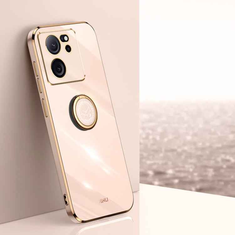 XINLI Straight Edge 6D Electroplate TPU Phone Case with Ring Holder, For Xiaomi 14, For Xiaomi Redmi Note 13 5G, For Xiaomi Redmi 13C 4G, For Xiaomi Redmi Note 13 Pro+, For Xiaomi Redmi Note 13 Pro, For Xiaomi Redmi K60 Ultra / Mi 13T