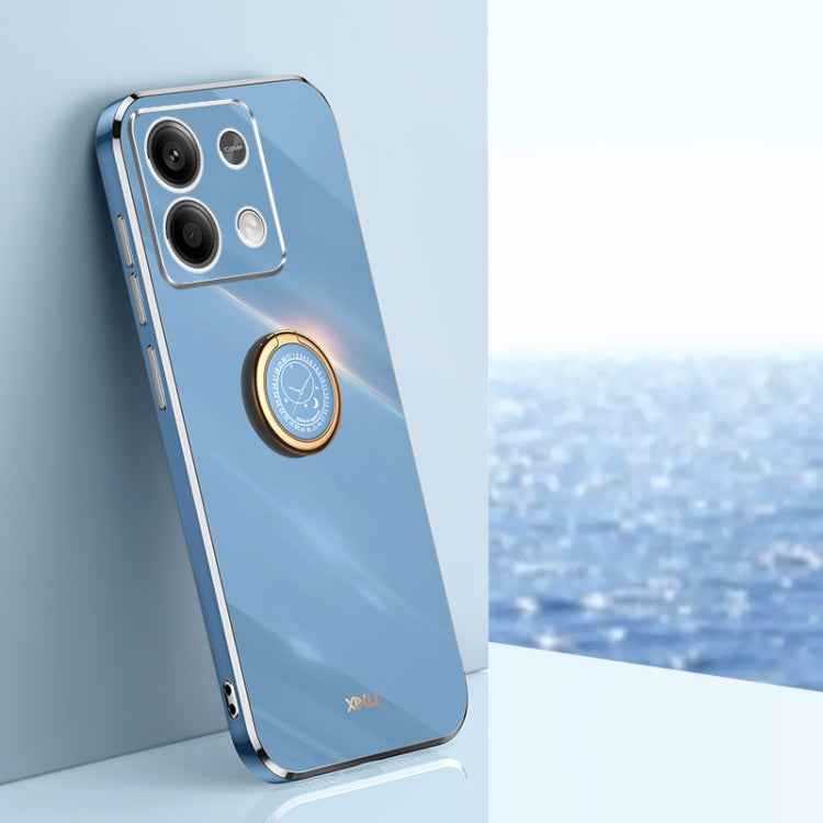 XINLI Straight Edge 6D Electroplate TPU Phone Case with Ring Holder, For Redmi 14C 4G, For Xiaomi Redmi Note 13 Pro 4G, For Xiaomi Redmi Note 13 4G, For Xiaomi Redmi 13C 5G, For Xiaomi Redmi K70E, For Xiaomi 14 Pro