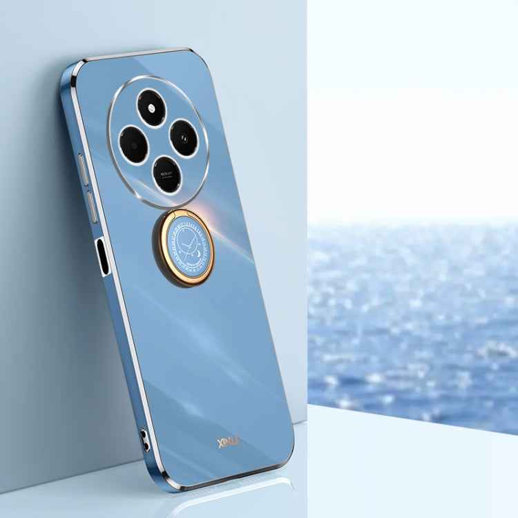 XINLI Straight Edge 6D Electroplate TPU Phone Case with Ring Holder, For Redmi 14C 4G, For Xiaomi Redmi Note 13 Pro 4G, For Xiaomi Redmi Note 13 4G, For Xiaomi Redmi 13C 5G, For Xiaomi Redmi K70E, For Xiaomi 14 Pro