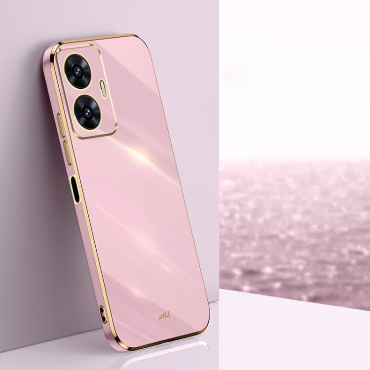 XINLI Straight 6D Plating Gold Edge TPU Phone Case