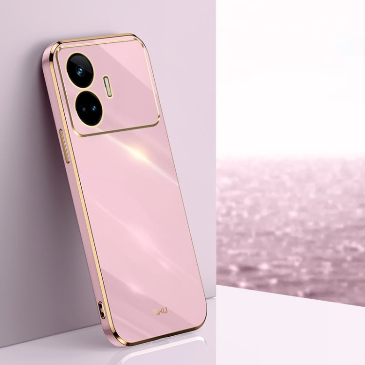 XINLI Straight 6D Plating Gold Edge TPU Phone Case