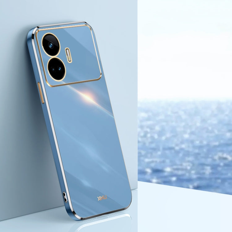 XINLI Straight 6D Plating Gold Edge TPU Phone Case