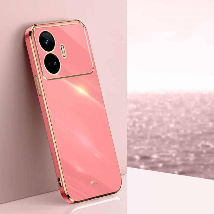 XINLI Straight 6D Plating Gold Edge TPU Phone Case