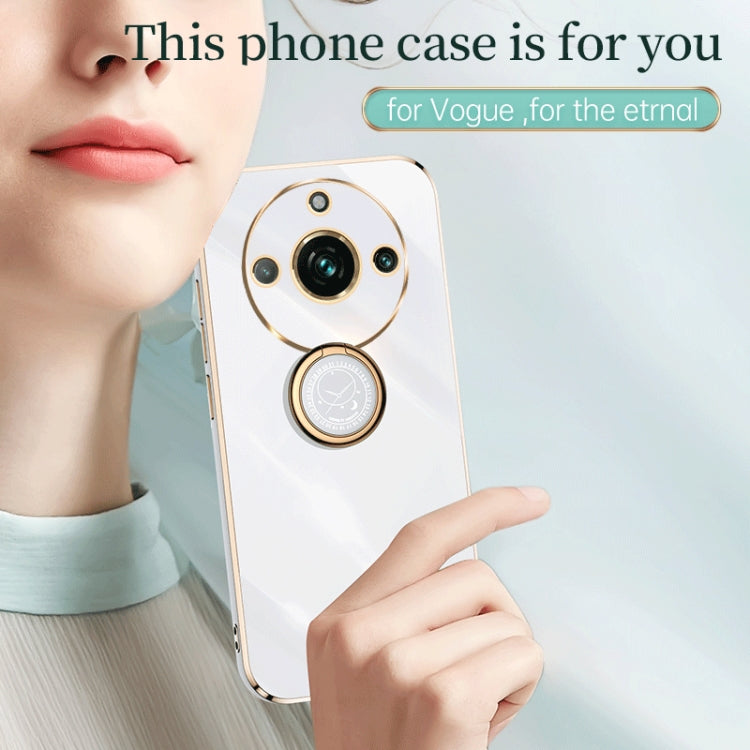 XINLI Straight Edge 6D Electroplate TPU Phone Case with Ring Holder, For Realme 11 5G, For Realme C53 2023, For Realme 11 Pro+ 5G, For Realme GT Neo5 SE, For Realme C55