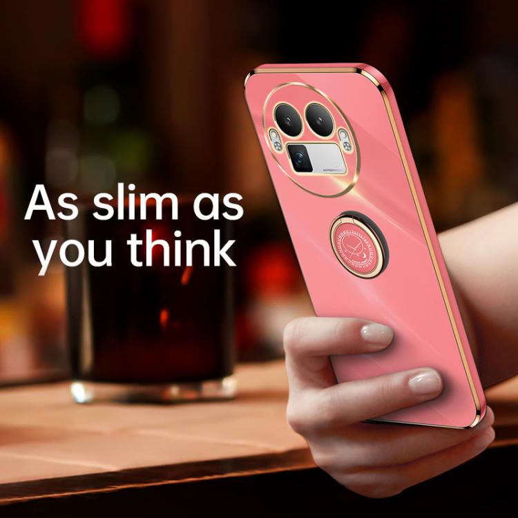 XINLI Straight Edge 6D Electroplate TPU Phone Case with Ring Holder, For Realme GT 8 Pro 5G, For Realme 15 5G Global, For Realme 14 5G Global, For Realme Neo7X, For Realme Neo7 SE, For Realme14 Pro+