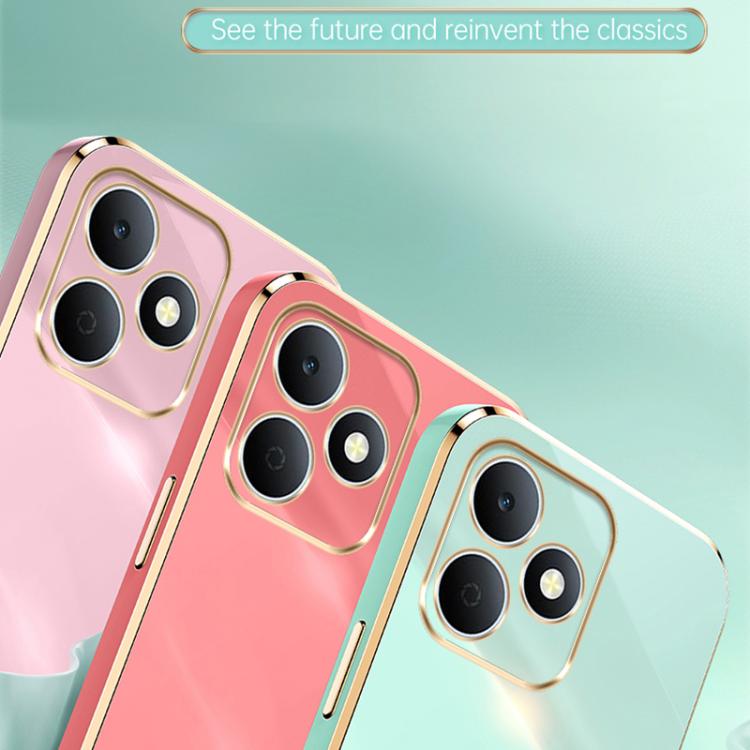 XINLI Straight Edge 6D Electroplate TPU Phone Case with Ring Holder, For Realme Note 80 4G, For Realme 16 Pro 5G, For Realme GT 8 Pro 5G, For Realme 15 5G Global, For Realme 14 5G Global, For Realme Neo7X