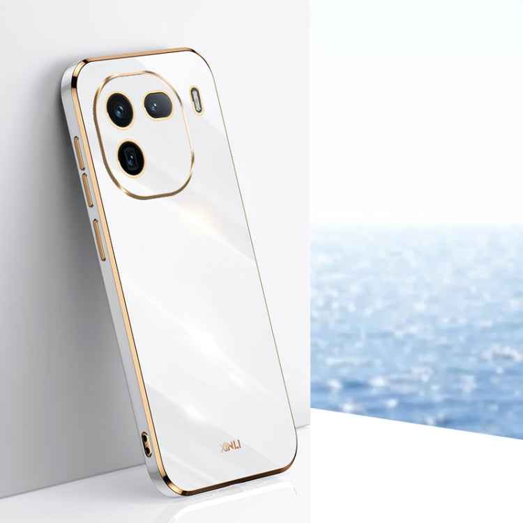 XINLI Straight Edge 6D Electroplate TPU Phone Case, For vivo S18 Pro, For vivo S18e, For vivo X100 Pro 5G, For vivo iQOO 12 Pro 5G, For vivo iQOO 12 5G, For vivo Y17S 4G